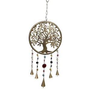 Espanta Espirito Dourado, Arvore da Vida, Sinos, Pedra Encarnada Grande, e Multi-Cor