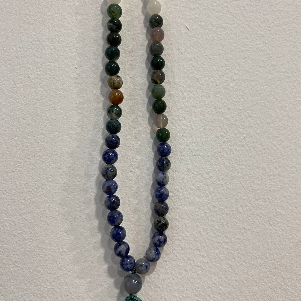 Japamala - de Pedras Agata Musgosa, Jade, e Sodalite. - Image 6