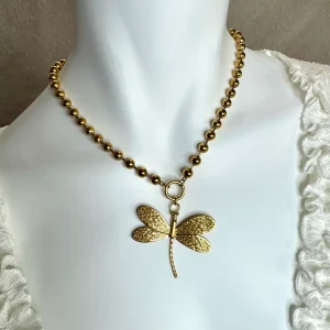 Fio Inox Dourado - Libélula