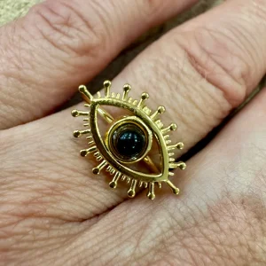 Anel Evil Eye Preto
