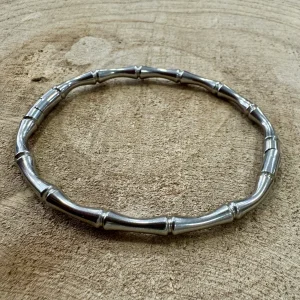 Pulseira Rígida Inox Prateado II