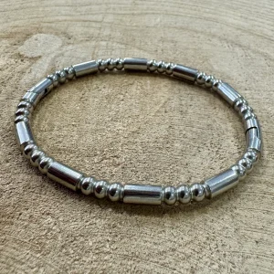 Pulseira Rígida Inox Prateado III