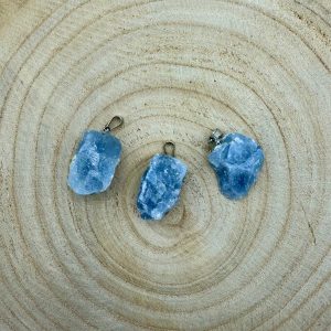 Pendente Pedra Bruta - CIANITA AZUL