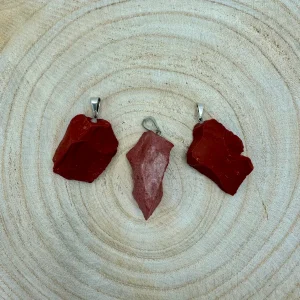Pendente Pedra Bruta - JASPE VERMELHO
