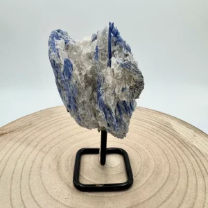 Pedra em Base de Metal, 15-18cm - Cianita Azul