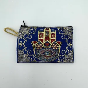 Bolsa Pequena Mão Azul Escuro