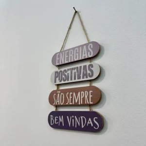 Placa Decorative Energias Positivas