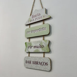 Placa Parede MDF (51x20cm)