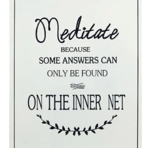 Placa Parede Meditate 22164
