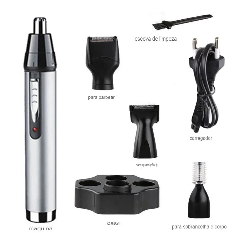 Barbeador Masculino Elétrico - 4 em 1 Kemei - Image 7