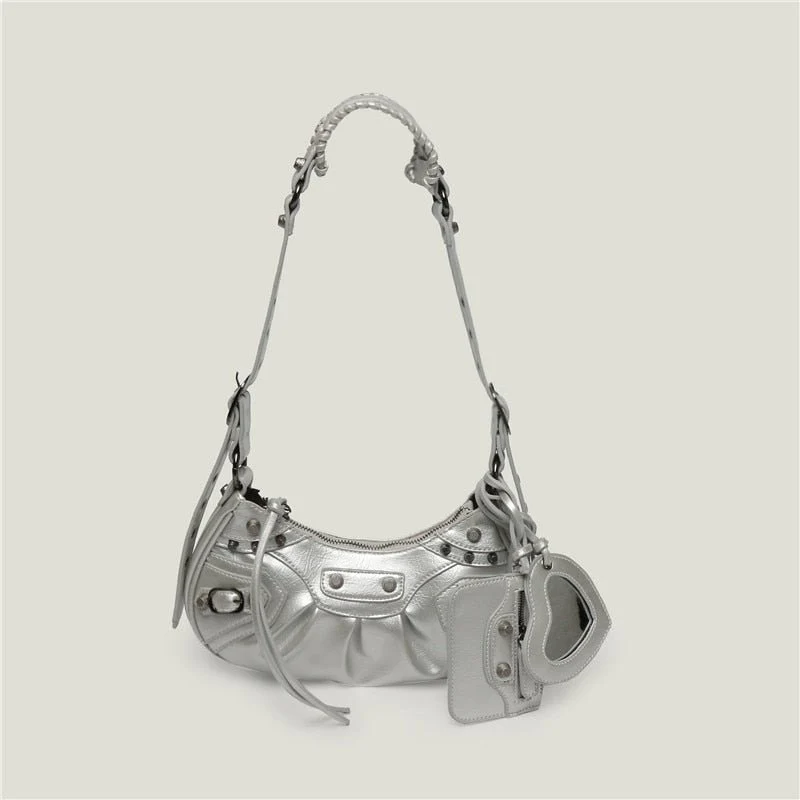 Bolsa Baguete Feminina Média de Couro - Frete Grátis - Image 5