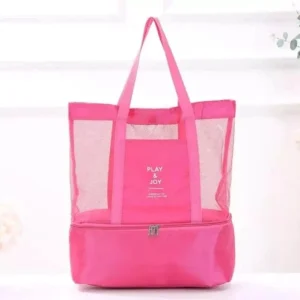 Bolsa de Praia com Compartimento Térmico para Alimentos - Frete Grátis