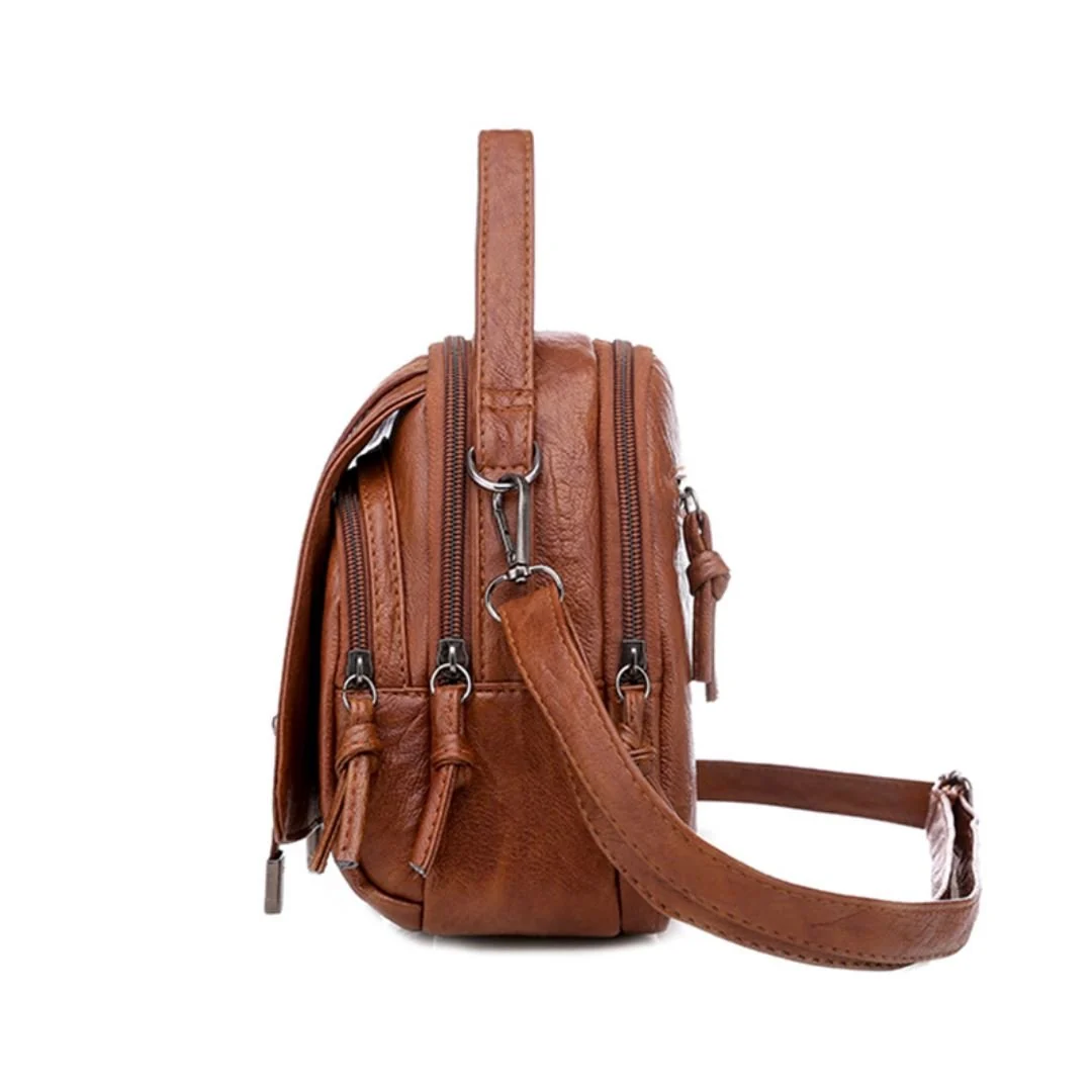 Bolsa Transversal de Couro Legitimo Feminina - Frete Grátis - Image 4
