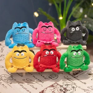Boneco de pelúcia monstro colorida para crianças