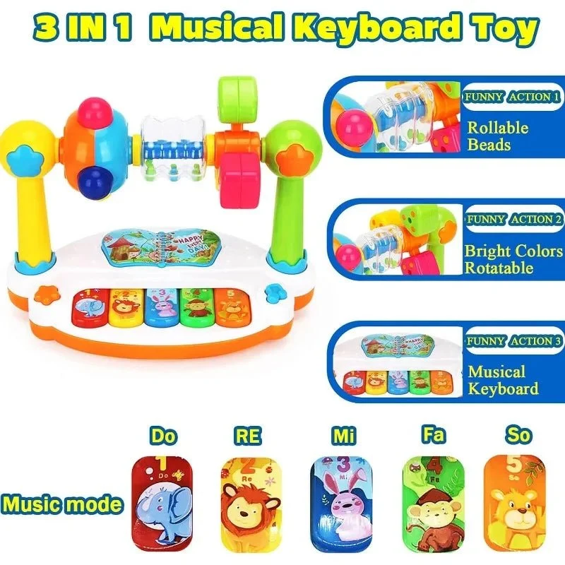 Brinquedo Musical Educativo Para Crianças 3 em 1 - Image 5