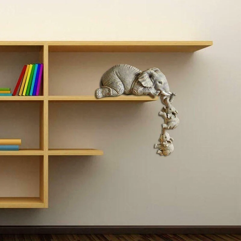 Decoração Elefantes (pintado à mão) - Frete Grátis - Image 8