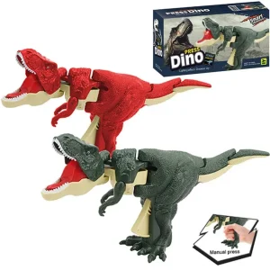 Dinossauro de Brinquedo Tiranossauro Com Sons T-RexFight