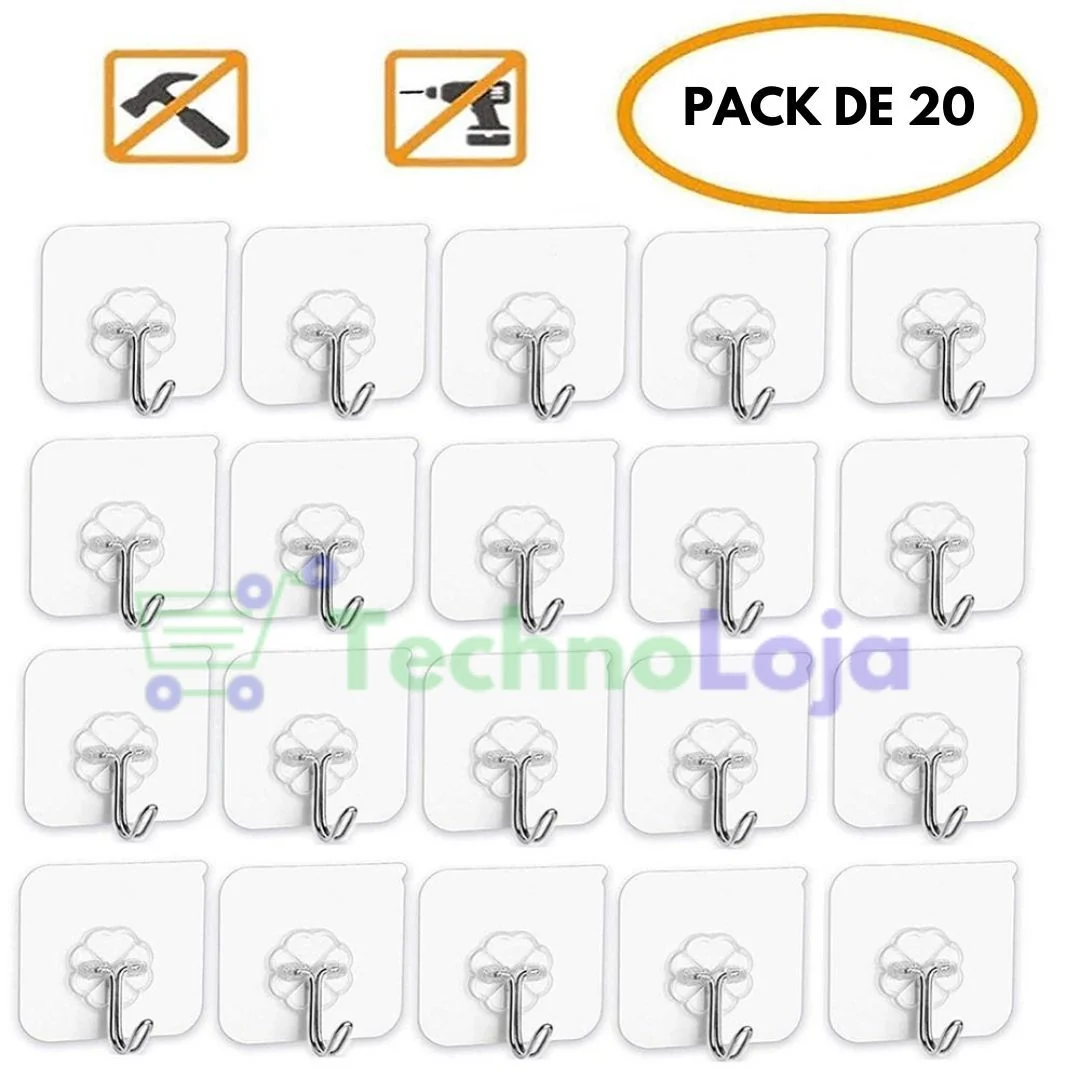 Ganchos Adesivos de Parede - Kits com 20/40 UNIDADES - Image 5