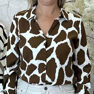 Blusa Malhada Castanha