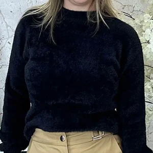 Camisola Felpuda Preta