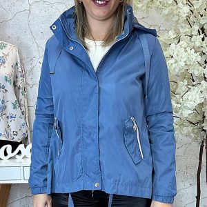 Parka c/ Capuz azul