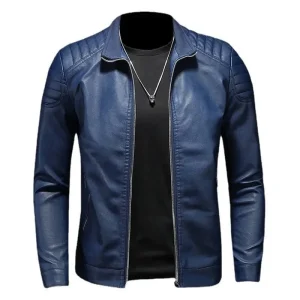Jaqueta Masculina de Couro - Slim