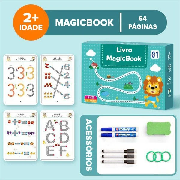 Livro de Alfabetização e Aprendizagem Reutilizável - MagicBook™