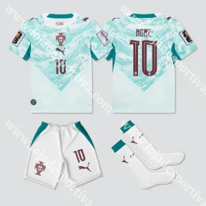 NOVO KIT CRIANÇA ALTERNATIVO PORTUGAL MUNDIAL 2026