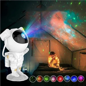 Projetor Astronauta LED Céu Estrelado/Galáxia