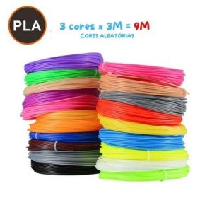 Refil para Caneta Mágica - 3 Cores x 3M = 9 METROS