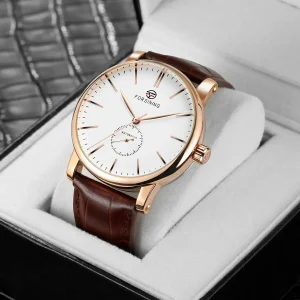 Relógio Masculino Strap Watch de Couro