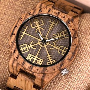 Relógio Viking Especial Quartz Madeira [PROMOÇÃO DIA DOS PAIS]