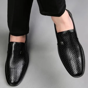 Sapato Masculino de Couro Monograma - Frete Grátis