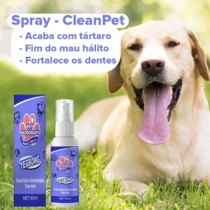 Spray Anti-Tártaro e Mau Hálito para Pets - CleanPet™ [COMPRE 1 LEVE 2🔥]