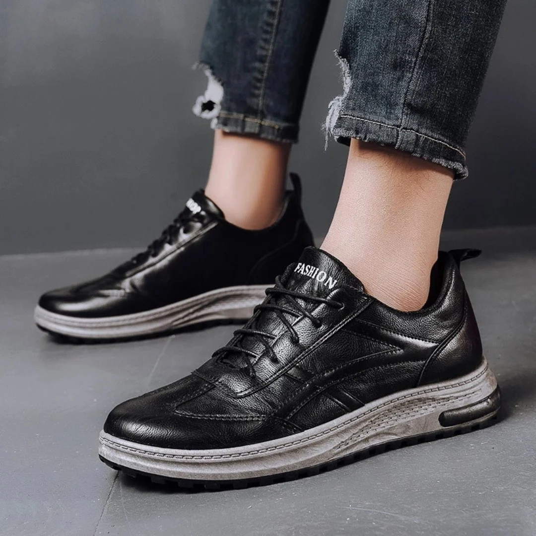 Tênis Casual Masculino de Couro - Frete Grátis - Image 2