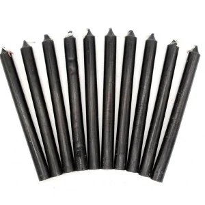 Vela Lisa Ritual Preto
